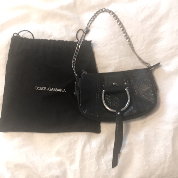 Dolce & Gabbana black shoulder bag - Picture 1 of 4